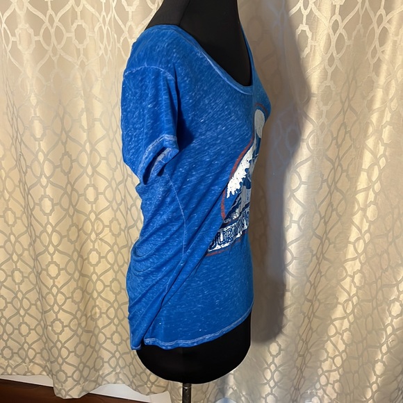 Jurassic World Vintage Tee. Size M Blue with large decal on front. - Picture 5 of 6